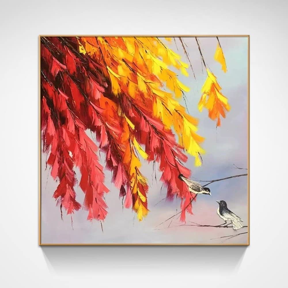 Nature morte classique peinture à l'huile 3D oiseau grande taille