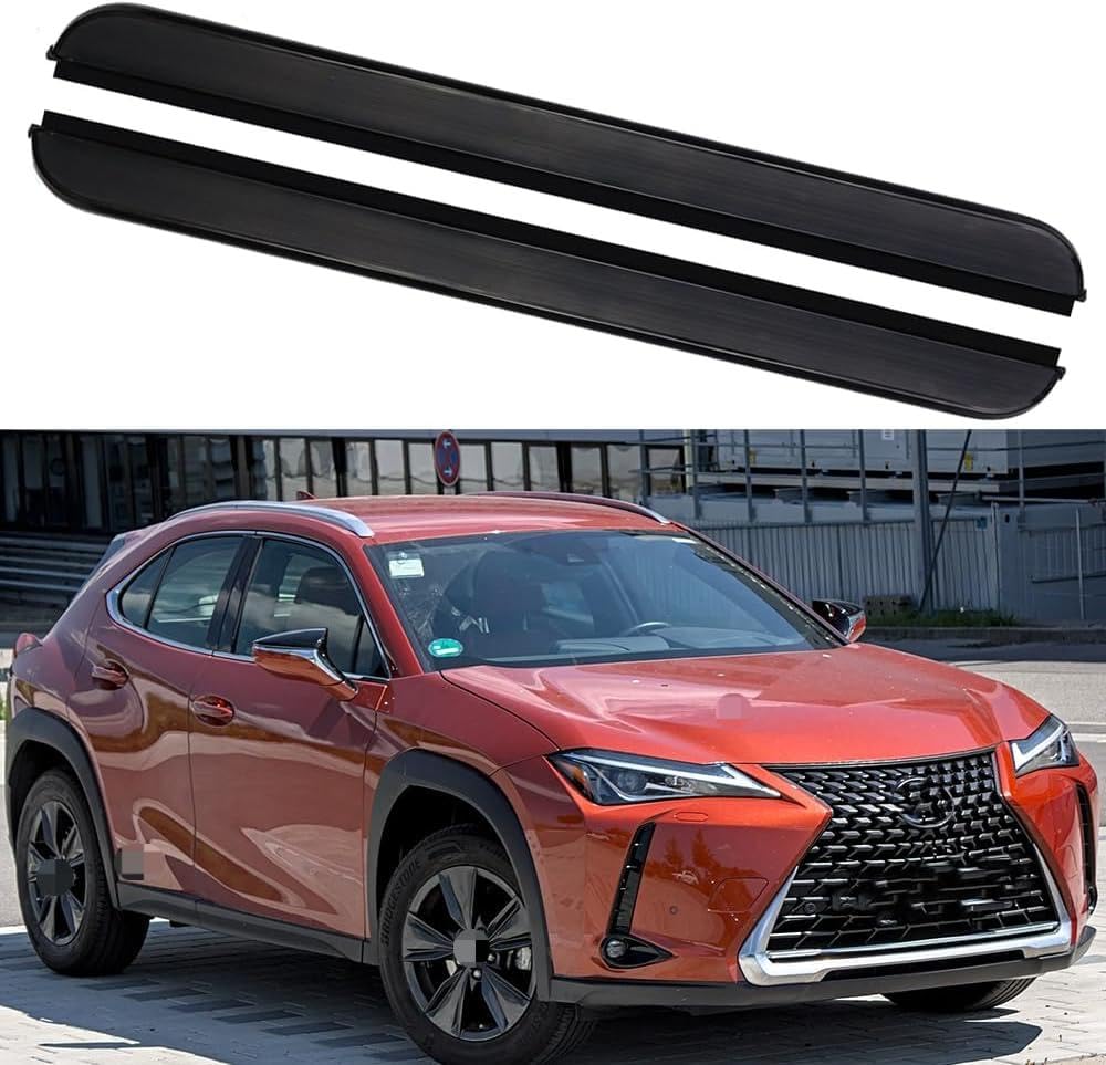 Estribos laterales para Lexus UX 2019-2024 con barra nerf de aluminio