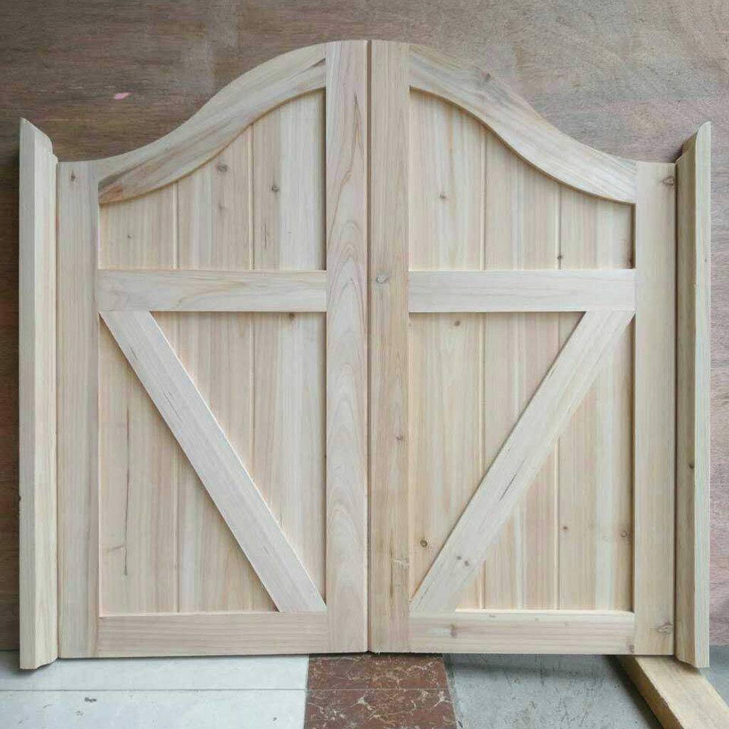 Wall-Mounted Table Unfinished Swinging Café Doors, Wooden Saloon Door, Partition Decor for Kitchen Bar - Include all Hinges - Other