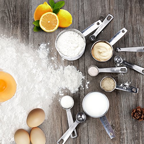 Accmor AC2019-ALL 11 Piece Stainless Steel Measuring Spoons Cups Set thumb #4