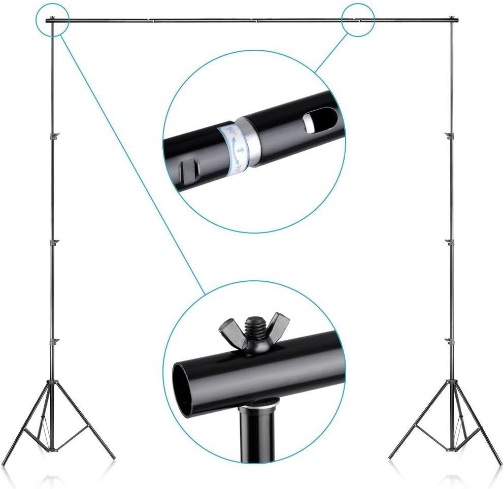 Discount Neewer® 8.5ft X 10ft/2.6M X 3M Background Stand Support System with 6ft X 9ft/1.8M X 2.8M Backdrop(White,Black,Green) for Portrait,Product Photography and Video Shooting