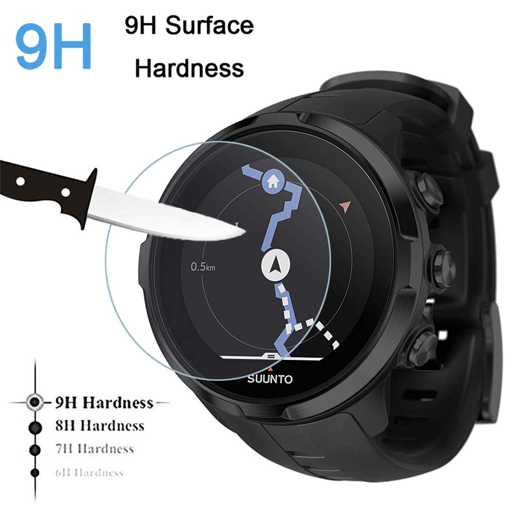 Pellicola Vetro Temperato 9H Per Suunto Spartan Trainer Wrist HR - Protezione Schermo Anti-Graffio E Anti-Impronta Con Installazione Facile