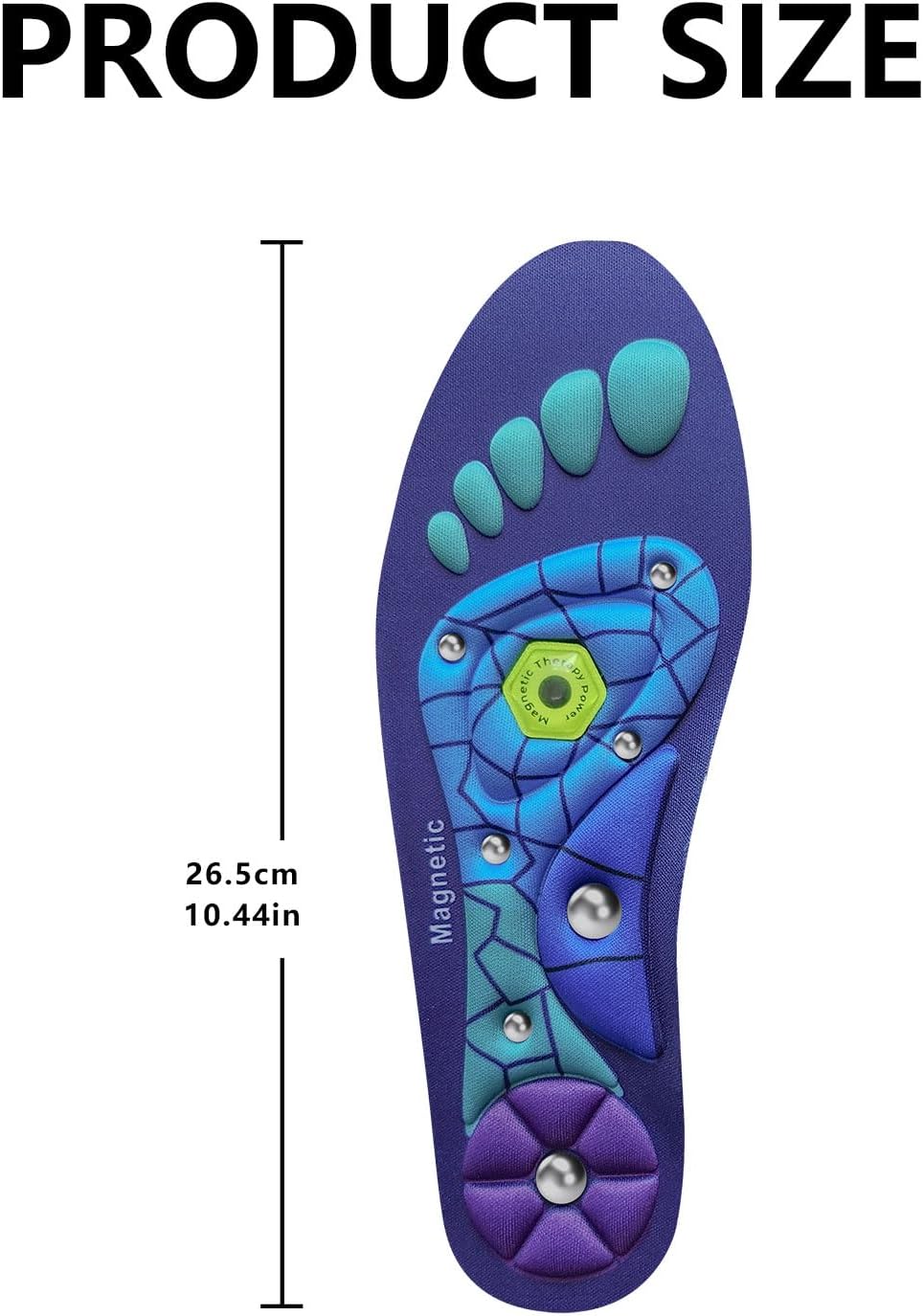 Magnetic Acupressure Insoles,Orthopedic Insoles,Relieve Tired can be Used by Both Men and Women (Blue, S-US(6-9)) - Image 7