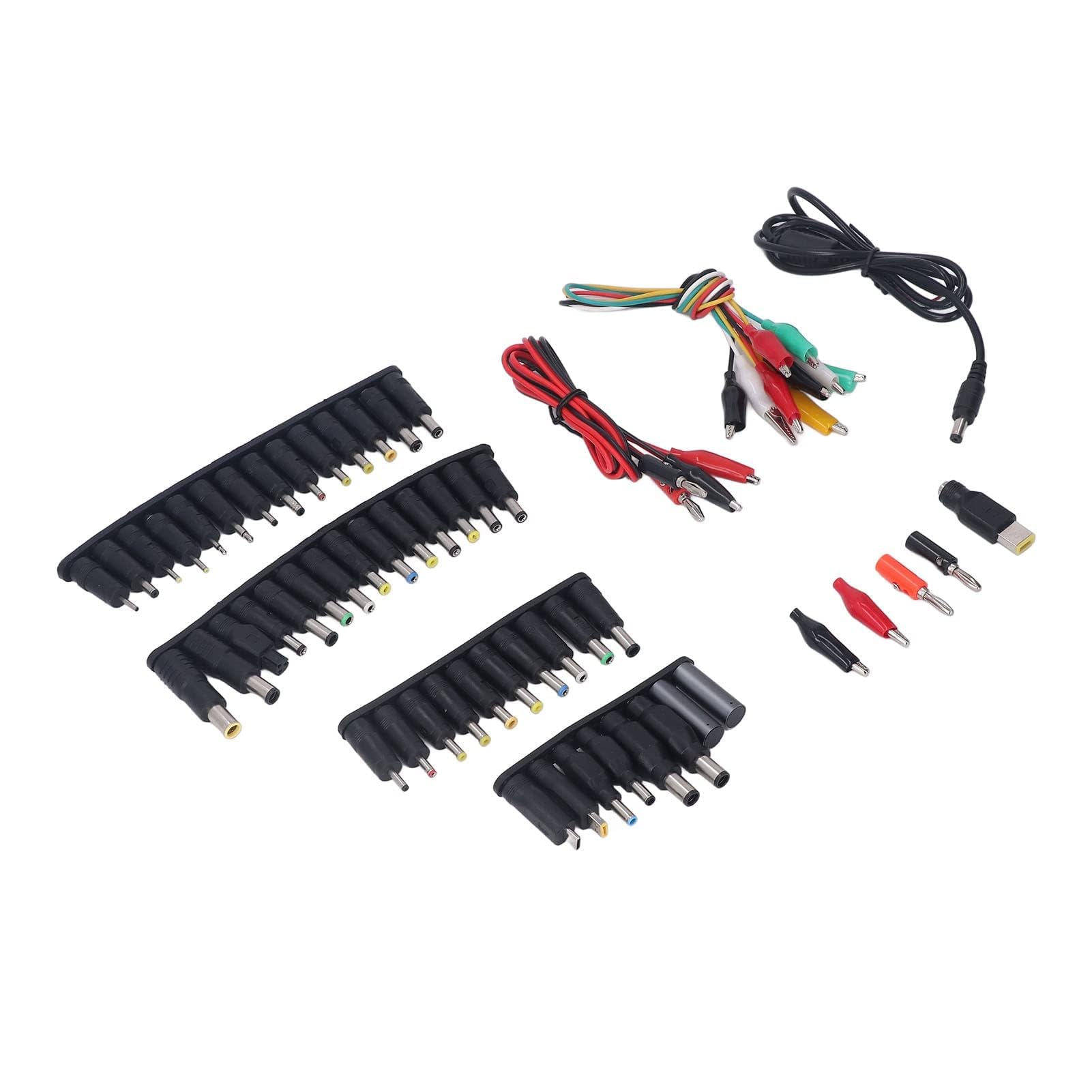 Headerbs Universaladapter für Universelle Laptop -Stecker 58pcs Set Storage Box, Geeignet für Dell, Einschließlich Stromkabel Bananen -Tipps Laptop Power Charger