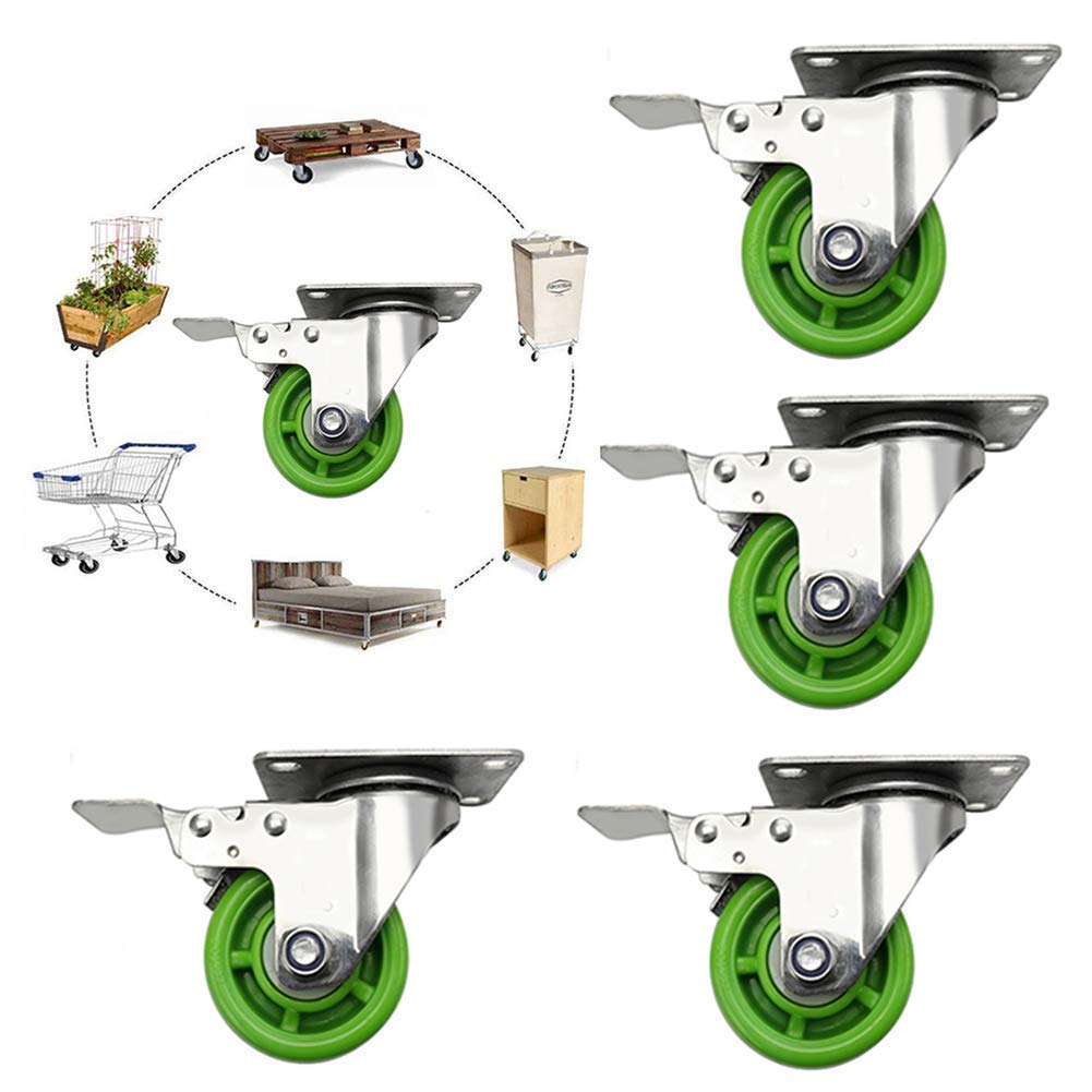 Roulettes pivotantes en inox 304 robustes pour charges lourdes 400kg
