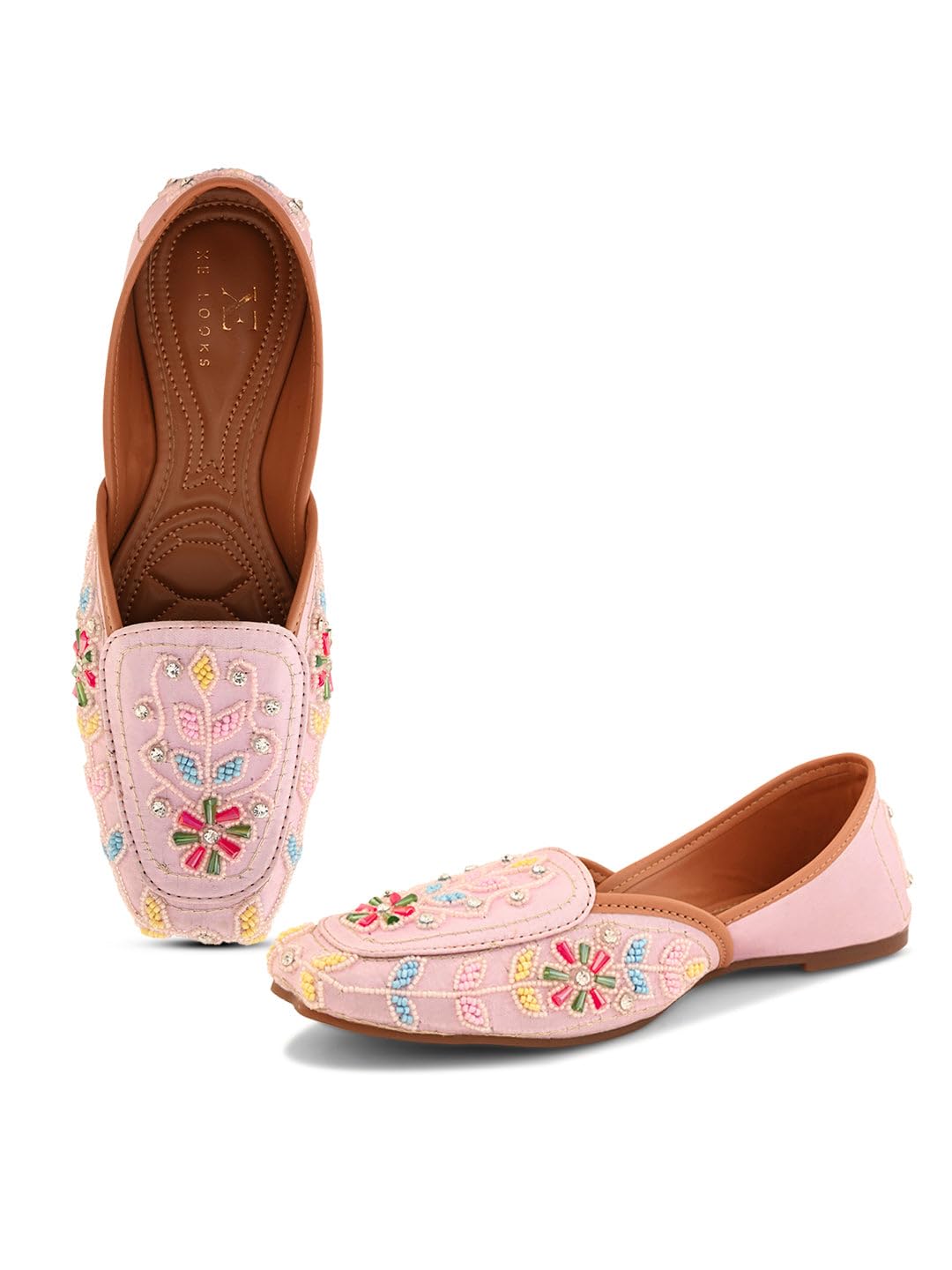 Traditional Embellished Jutti | Beautiful Handcrafted Punjabi Juttis with Colorful Bead & Sequin Detailing |Comfortable, Durable for Girls & Women-image-35