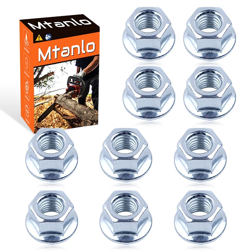 10 tuercas de barra para Poulan Pro PP5020AV 5020AV 4218 PP4620AV PP295 530015917, 10 tuercas de barra para Poulan