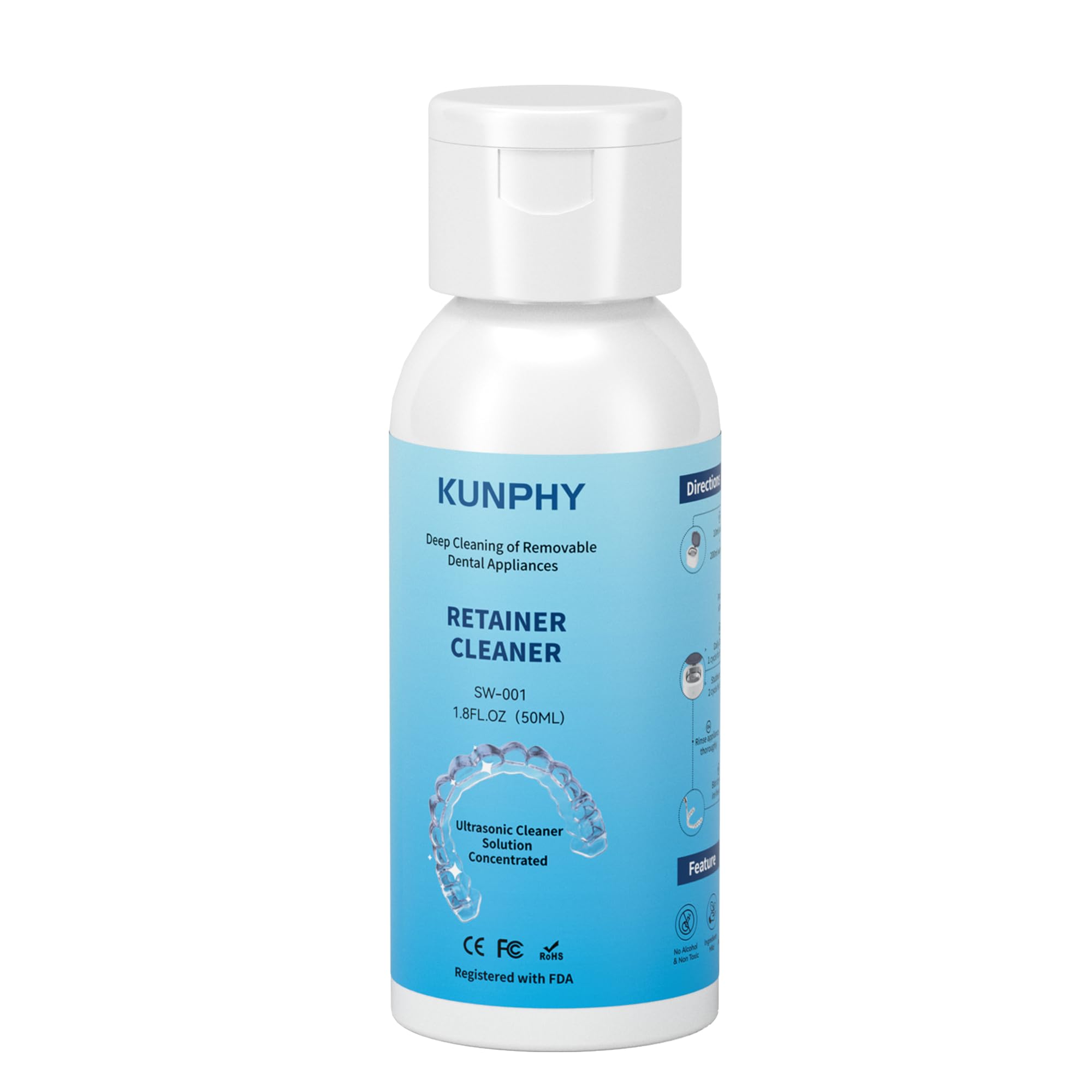 Ultrasonic Retainer Cleaner - Denture & Aligners -8