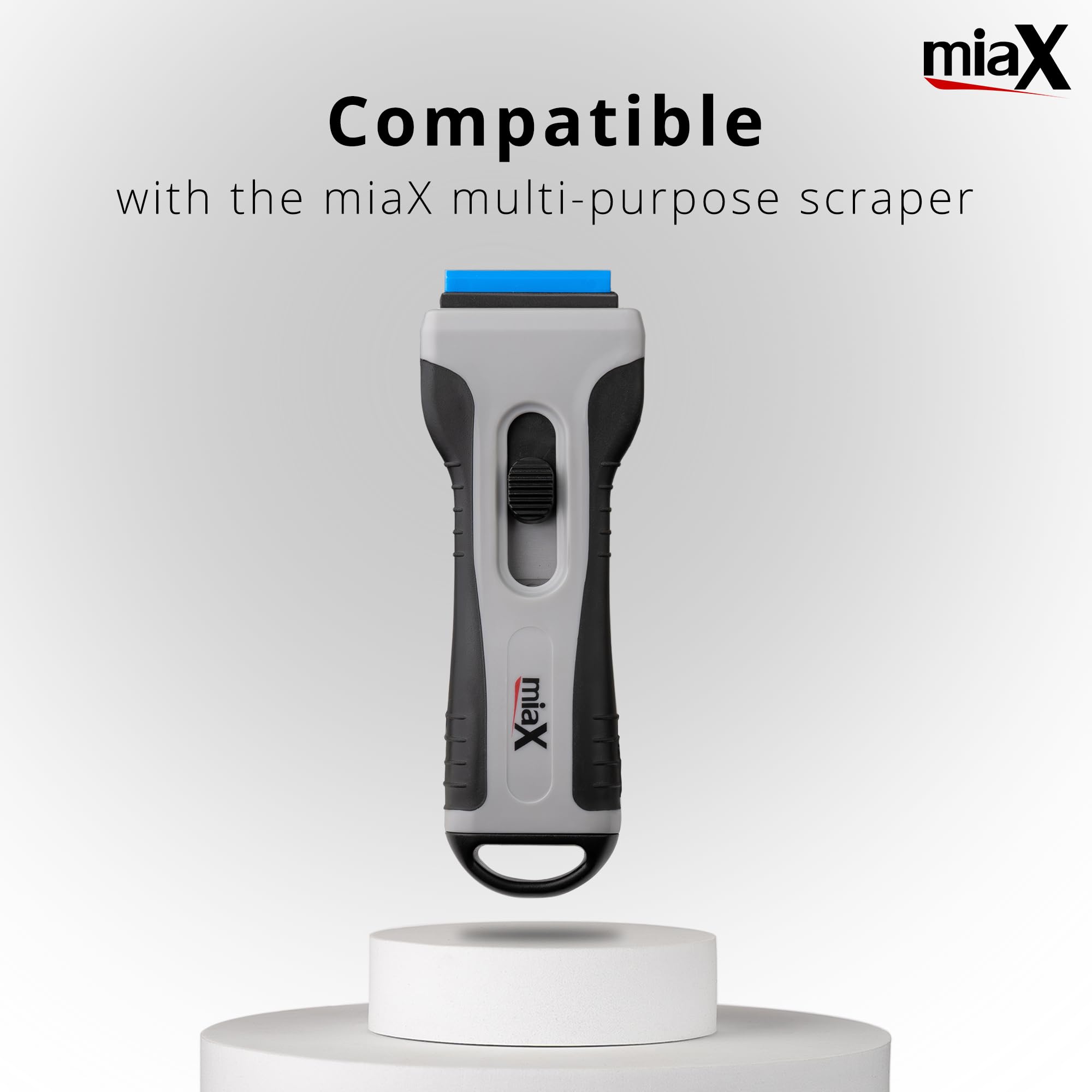 miaX Plastic Replacement Blades for Scrapers in a Convenient Dispenser Box, Gentle Cleaning for Delicate Surfaces - Image 4
