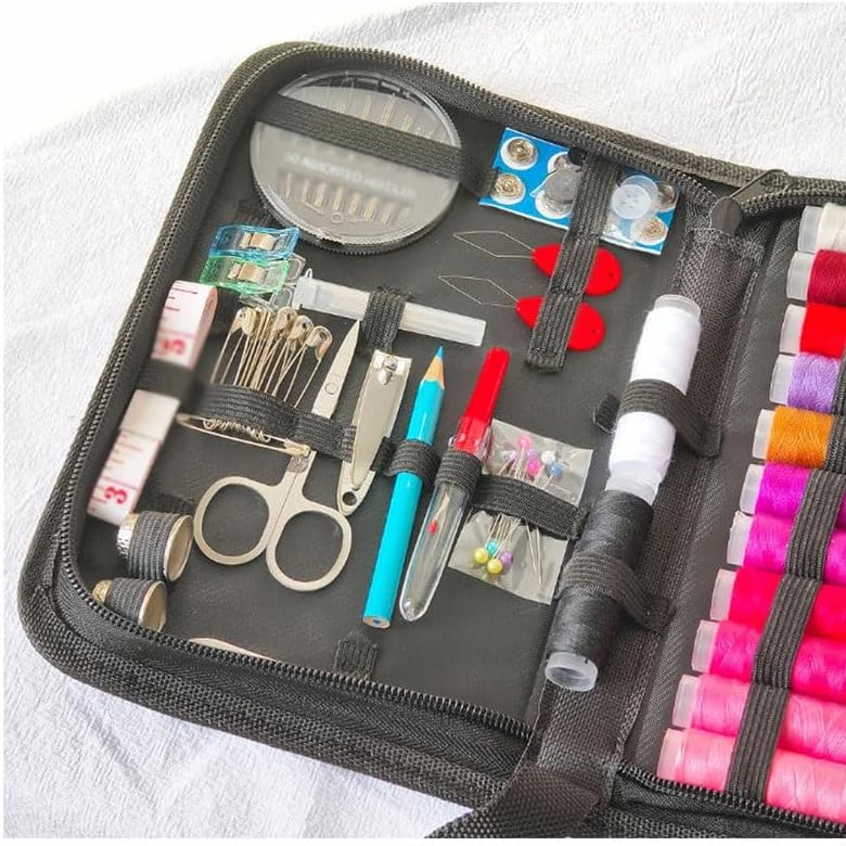 LWECMGSA Polyester Sewing Needle Thread Convenient Household Kit Hand Zippered Set