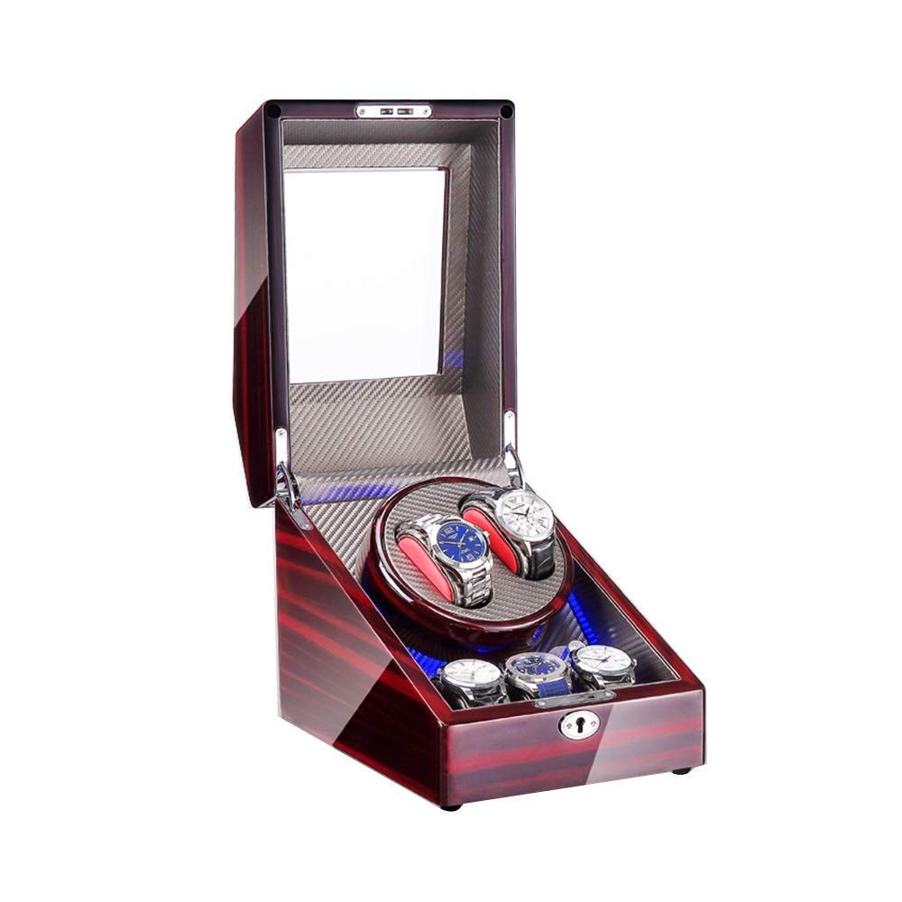 NZPOST 2+3, with LED Light, Wood Shell Piano Paint Exterior, 4 Rotation Modes, Quite Motors