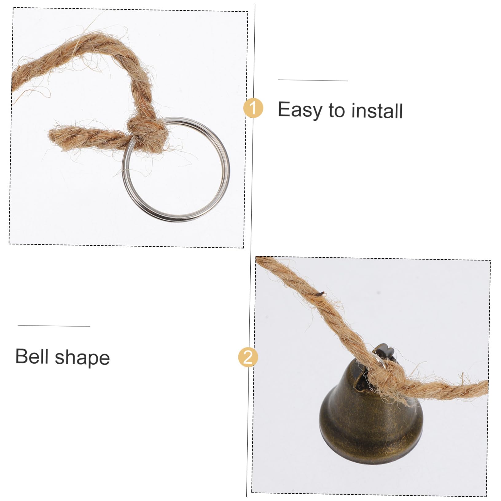 3 Piezas Cadena de Campanas Campana Colgante Decorativa para Colgar en la Puerta navideños Christmas Guirnalda Accesorios de Colgantes de Navidad TOPBATHY