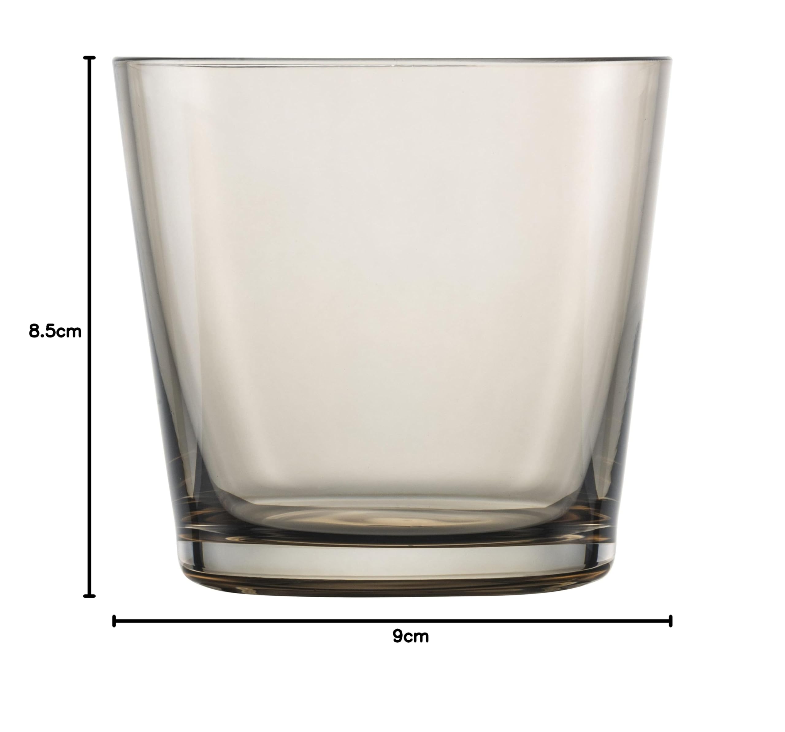 Zwiesel Glas Together 122340 szklanka do wody, kolor taupe, 4-częściowy zestaw, szklanka do picia, kubek, 367 ml