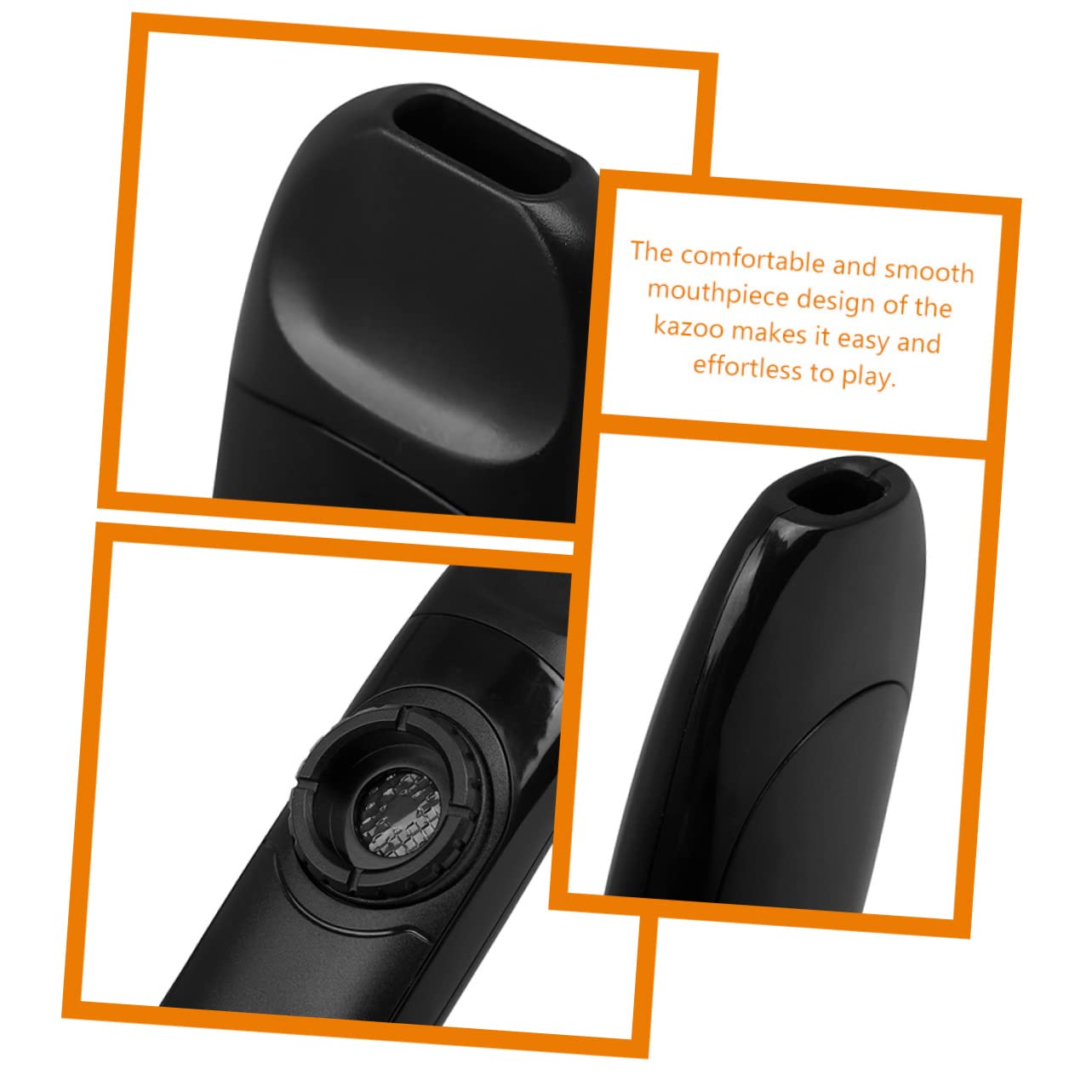 Kazoo Elettrico Nero in Abs per Bambini e Principianti