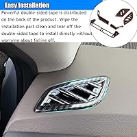 Vista 5 de Kakash Accesorios interiores personalizados para Nissan Rogue 2021 2022 2023, cubierta de salida de aire acondicionado ABS, cubierta de marco