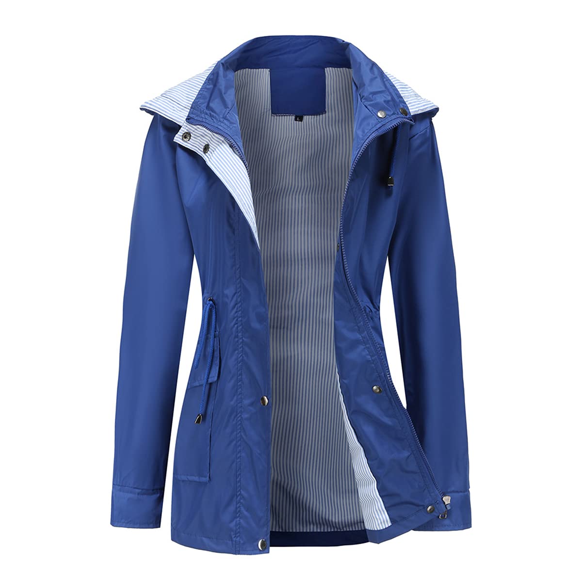 Chubasquero para mujer cortavientos impermeable ligero con capucha 8