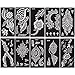 30 Sheets Henna Tattoo Kit Stencil Glitter Temporary Tattoo Templates Indian Henna Tattoo Sticker Kit For Body Hand Painting(1)