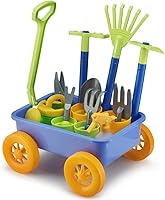 Liberty Imports Toddler Gardening Playset: Pull-Along Wagon, 16-Piece Tools, Pots & Accessories for Kids 3+ Outdoor Fun