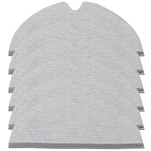 UPUPDAY 6 Stück Wischtücher für Xiaomi Roborock S6 MaxV /S6 Pure /S5 Max /S6 /S60 /S65 /S5 /S50 /S51 /S55 Staubsauger, Mikrofaser Waschbar Wiederverwendbar Ersatzteile Wischmopp für Roborock S5 S6