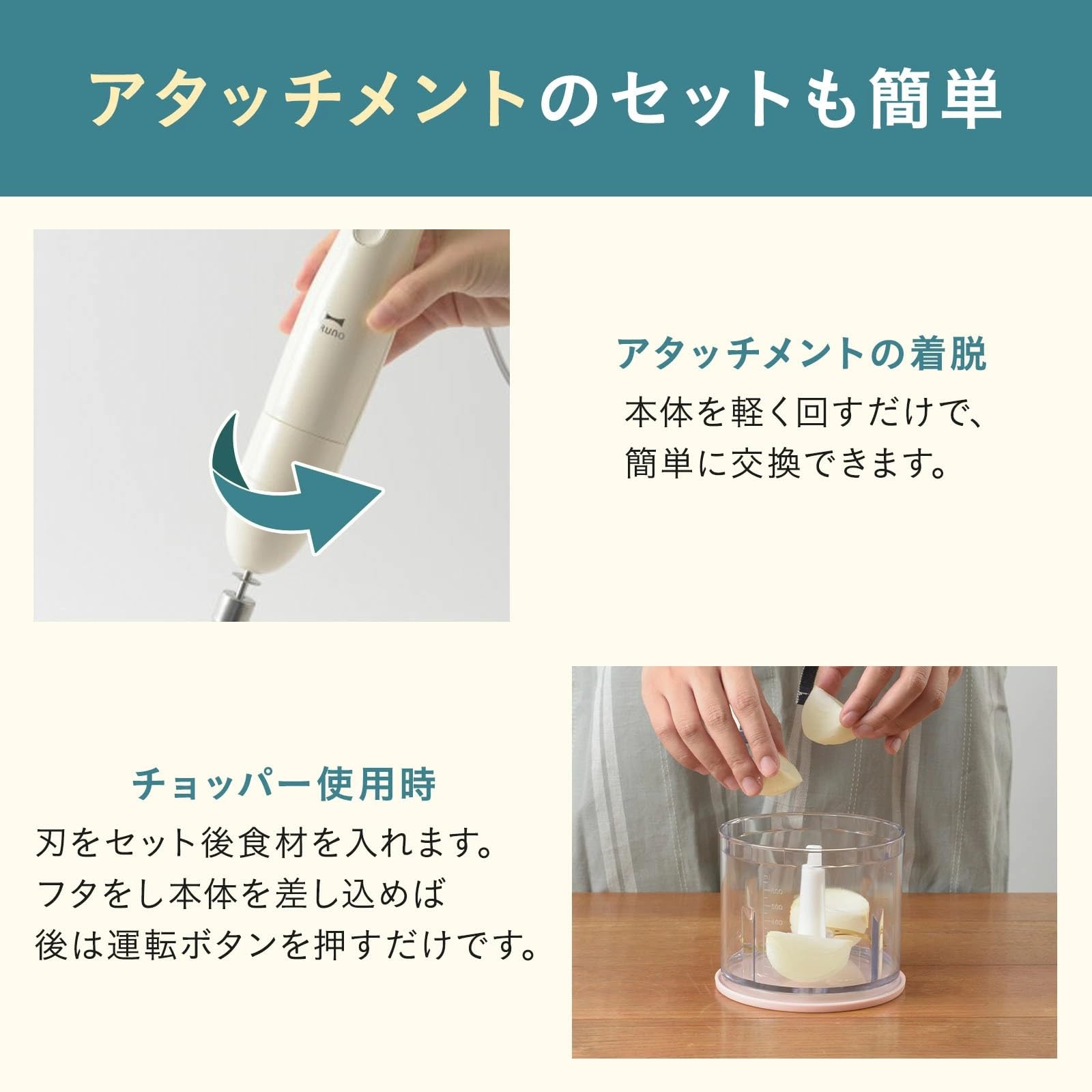 Amazon.com: BRUNO Multi Stick Blender BOE034-BGY (Blue Gray
