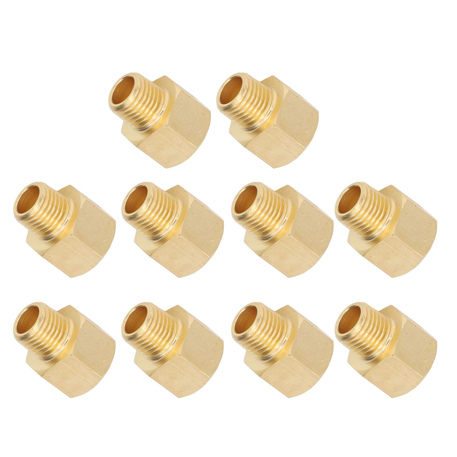BORDSTRACT 10 raccordi per tubi in ottone da 3/8 pollici NPT maschio