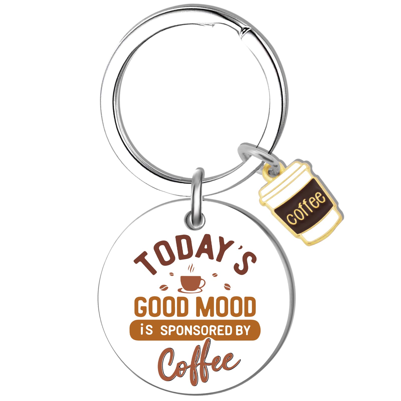 Klpoyu Coffee Lover Gifts for Women Men Coffee Keychain Accessories Coffees Gifts for Lovers Women Barista Gift Ideas Christmas Unique and Unusual Gift