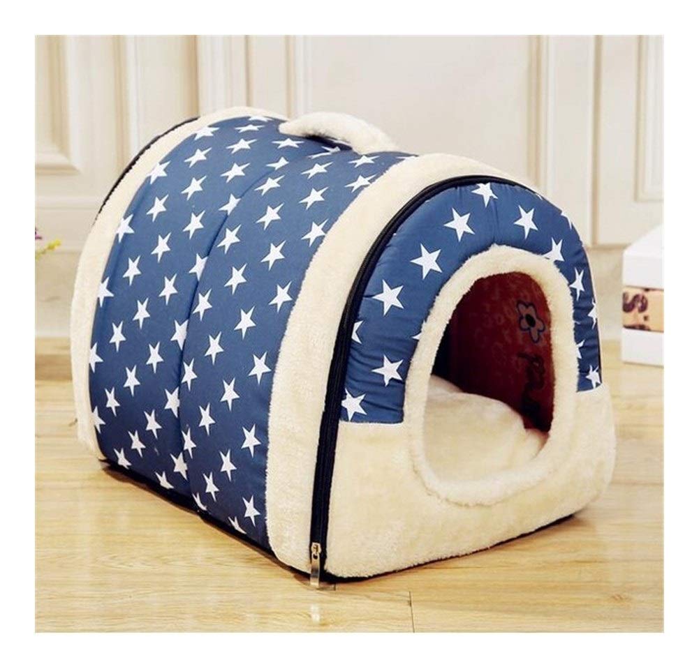 Chaussons chien bleu L pour des siestes au chaud dans le salon