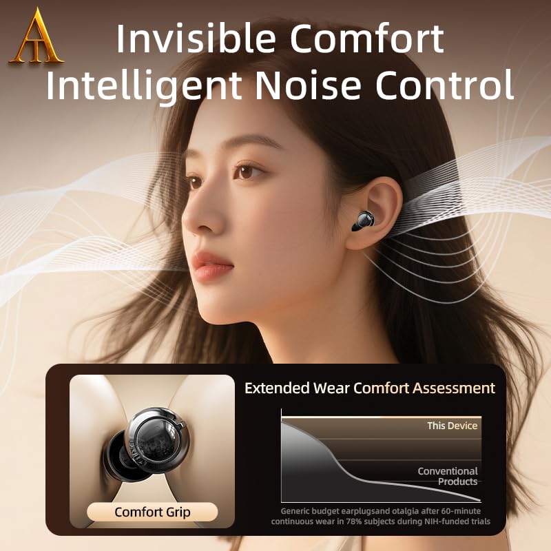A.T High-Fidelity Ear Plugs, Noise Reduction for Concerts Festivals, Sports, Nightlife, Black, Universal Fit - Image 3