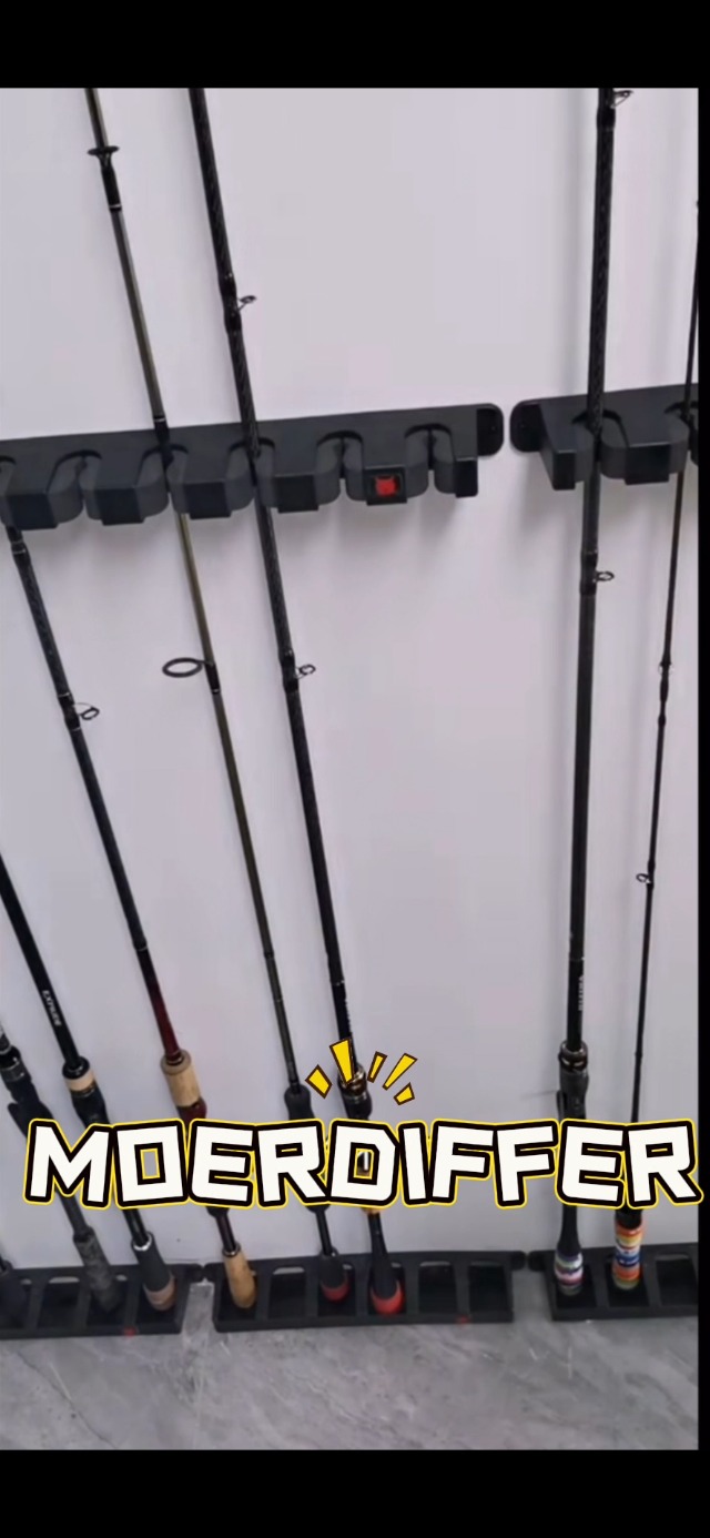 Porta Canne Da Pesca Da Muro Per 6 Canne - Accessorio Per Barca O Garage