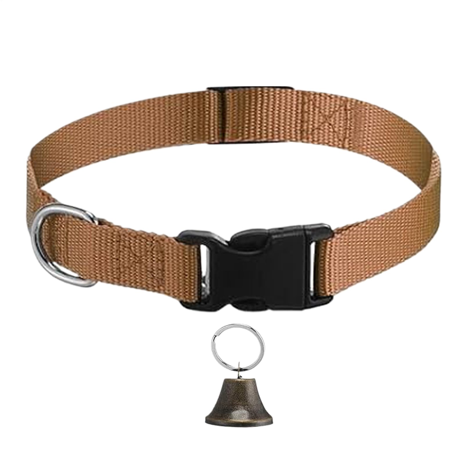 Collier Cloche pour Vache,Collier Réglable en Nylon avec Sonnette | Accessoires pour Animaux De Compagnie À Boucle À Dégagement Rapide Et Son Clair pour Cou De Petits Animaux Bovins Ovins
