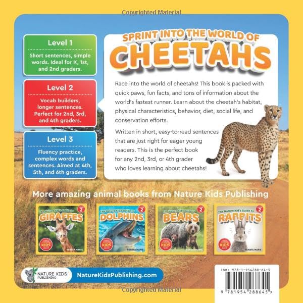 The Nature Kid's Guide to Cheetahs: A Level 2 Reader for Curious Young Kids Who Love Cheetahs! (The Nature Kid's Guide to Animals! - Level 2 Readers) - Image 2