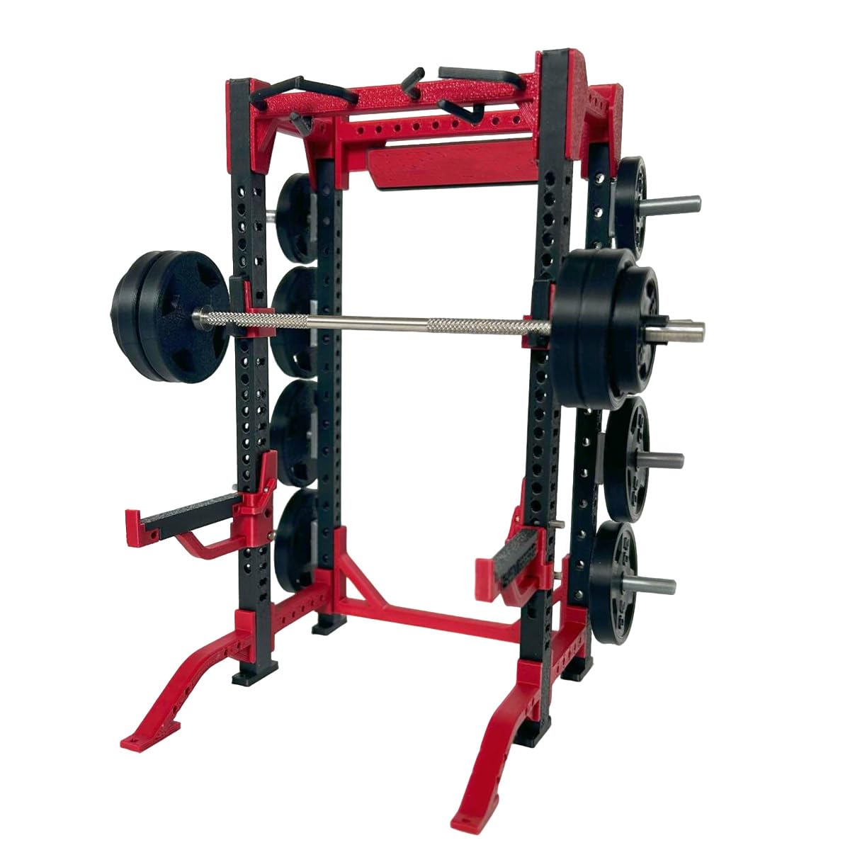 Quibuilds Mini Barbell Model Set with Rack & Plates, Desktop Display for Fitness Lovers/Gym Enthusiasts