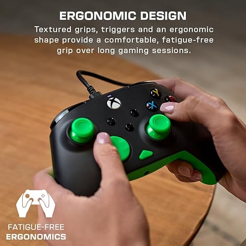 Vista 6 de Turtle Beach Rematch Core Wired Gaming Controller - Licensed for Xbox Series X S, Xbox One & Windows PCs - Audio Controls, Rumble Motors & Impulse