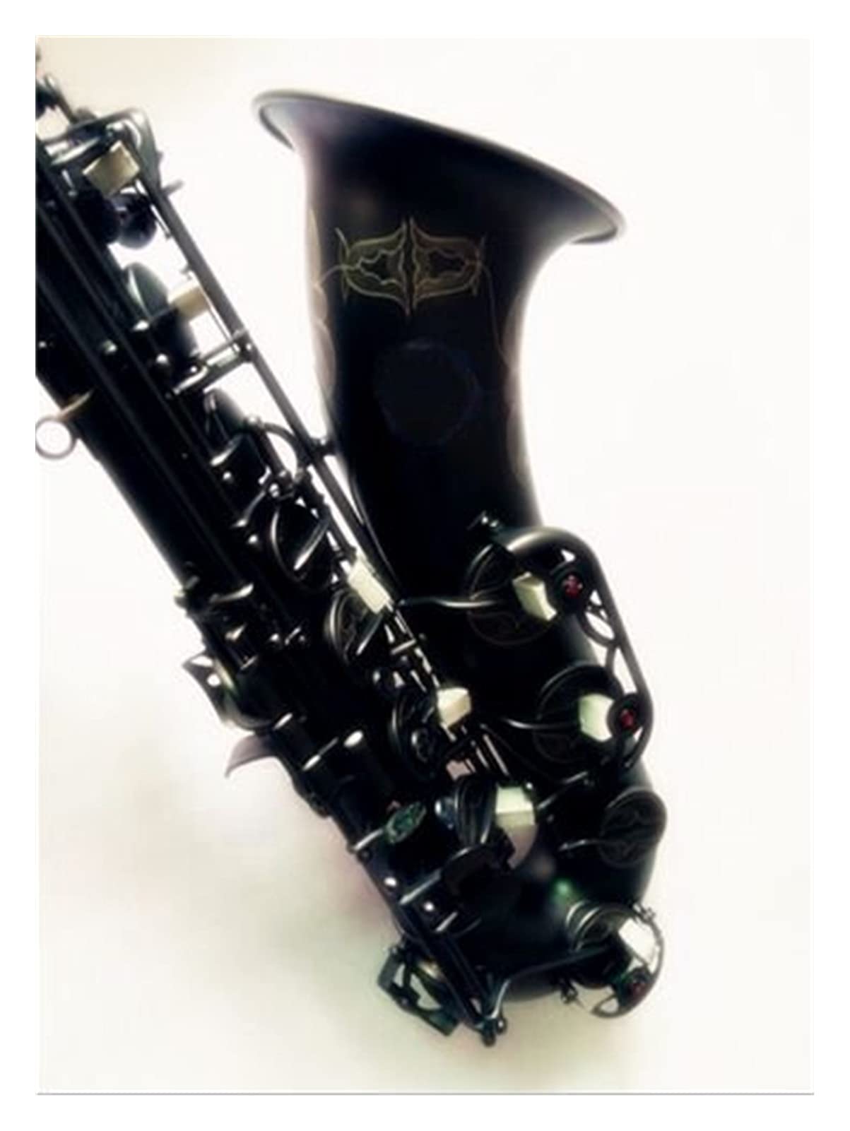 Sassofono Tenor Black Matte Matte Strumento Musical Professionale Nero con Cassaforte Sassofono Studenti