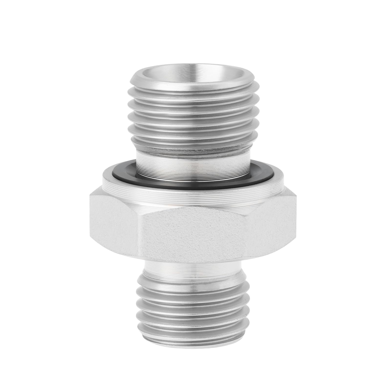 Briny River M14 X M16 Hydraulic Hose Fittings Adapters Stainless Steel for Chinese Mini Excavator and Skid Steers