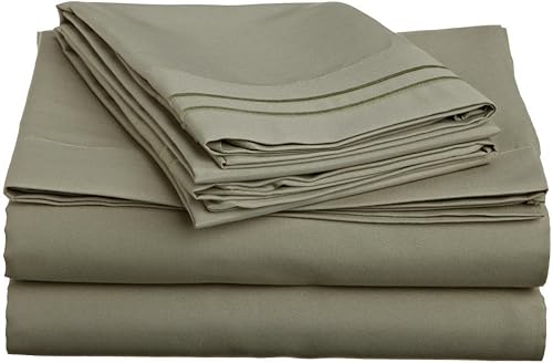 Miniatura 2 de Elegance Linen  - Juego de sábanas de lujo ultrasuave de 4 piezas de calidad egipcia de 1200 hilos, bolsillo profundo de hasta 16 pulgadas,