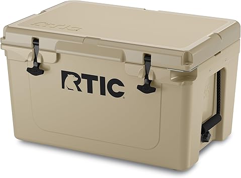 RTIC Ultra-Tough Cooler Hard Insulated Portable Ice Chest Box for Beach, Drink, Beverage, Camping, Picnic, Fishing, Boat, Barbecue