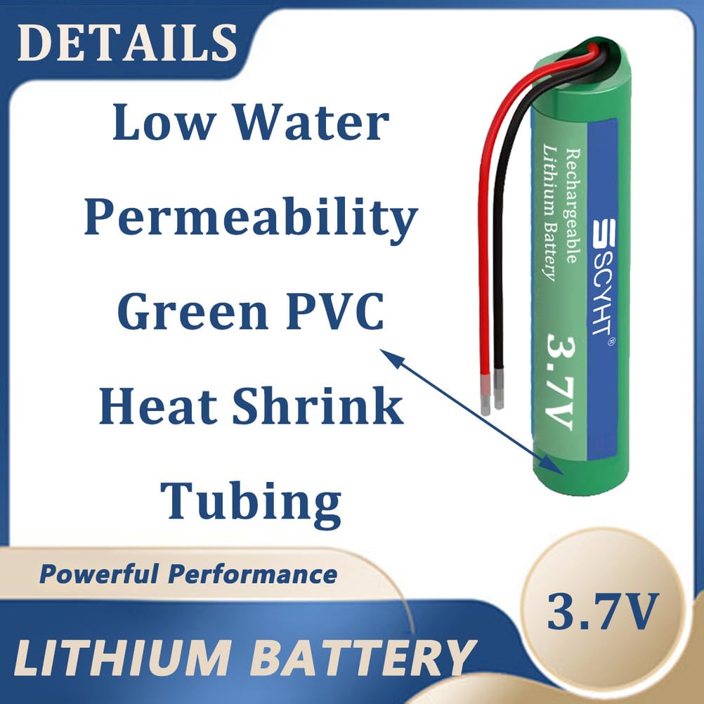 Batterie Lithium 3,7 V 2000 mAh 2300 mAh Batterie Rechargeable 3,7 V Batteries Li-ION avec Port XH et Port PH pour éclairage de Secours et radios,3.7v2300mah 2pack