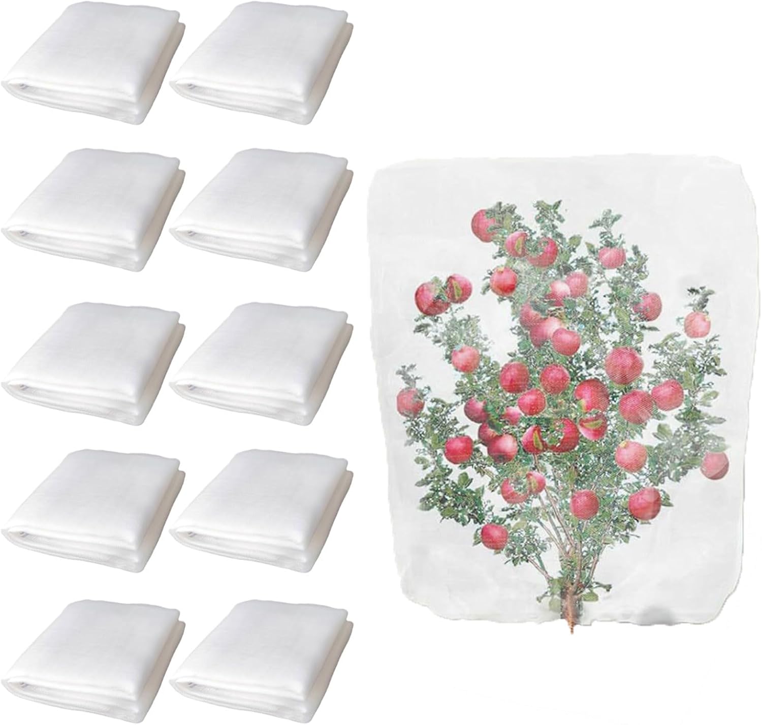 10pack Wormed Barrier Net Large Fruits Tree Cover For Greenhouses Plant Protecting And Agricultural Wormed Control Multipurpose Gardening
