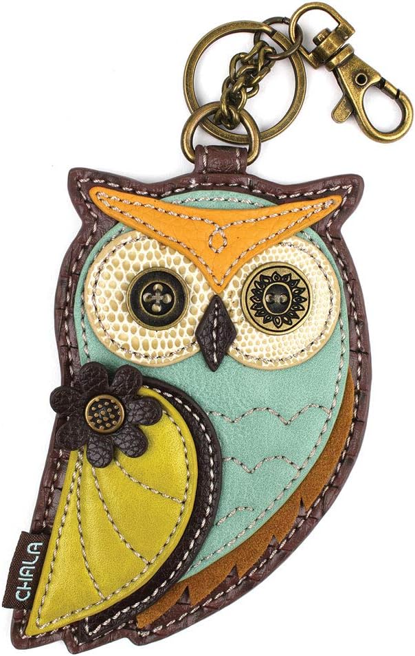 CHALA Bird Collection Women's Decorative Key Fob/Coin Purse Accessory - Owl A