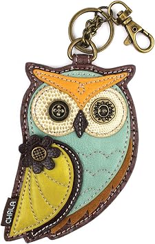 CHALA Bird Collection Womens Decorative Key Fob/Coin Purse Accessory - Owl A