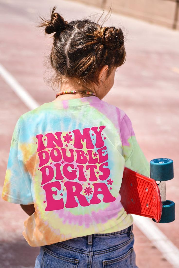 in My Double Digits Era Birthday Girls Shirts 10 Year Old Girl Tshirt 10th Birthday Shirts for Girls Party Gift Tee Tops - Image 3