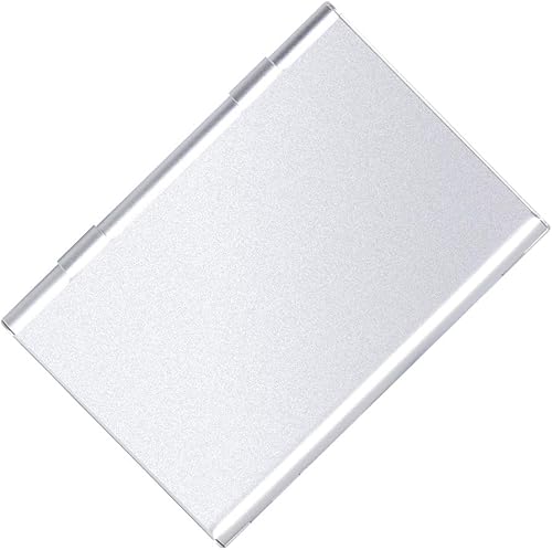 Miniatura 31 de KINGFOM Tarjetero de piel sintética para tarjetas de presentación, tarjetero universal con cierre magnético, color negro (25 tarjetas)