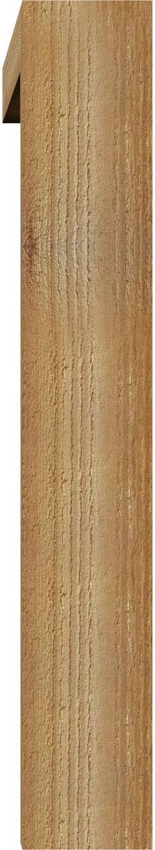 Ekena Millwork 4"W x 22"D x 26"H Balboa Block Rough Sawn Bracket w/Offset Brace, Western Red Cedar