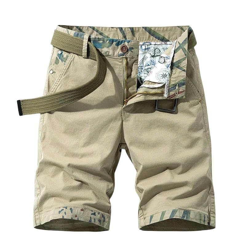 Pantalones cortos cargo cómodos con bolsillos grandes que no dan calor en verano