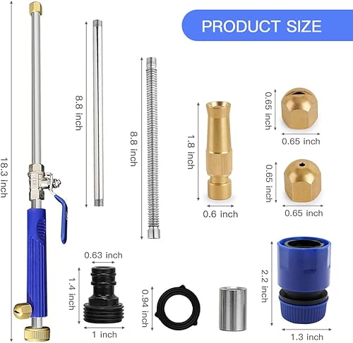 Miniatura 4 de Jet Nozzle - Lavadora eléctrica de alta presión 2 en 1, herramienta de limpieza con rociador de riego, boquilla Hydro Jet, varilla de extensión de