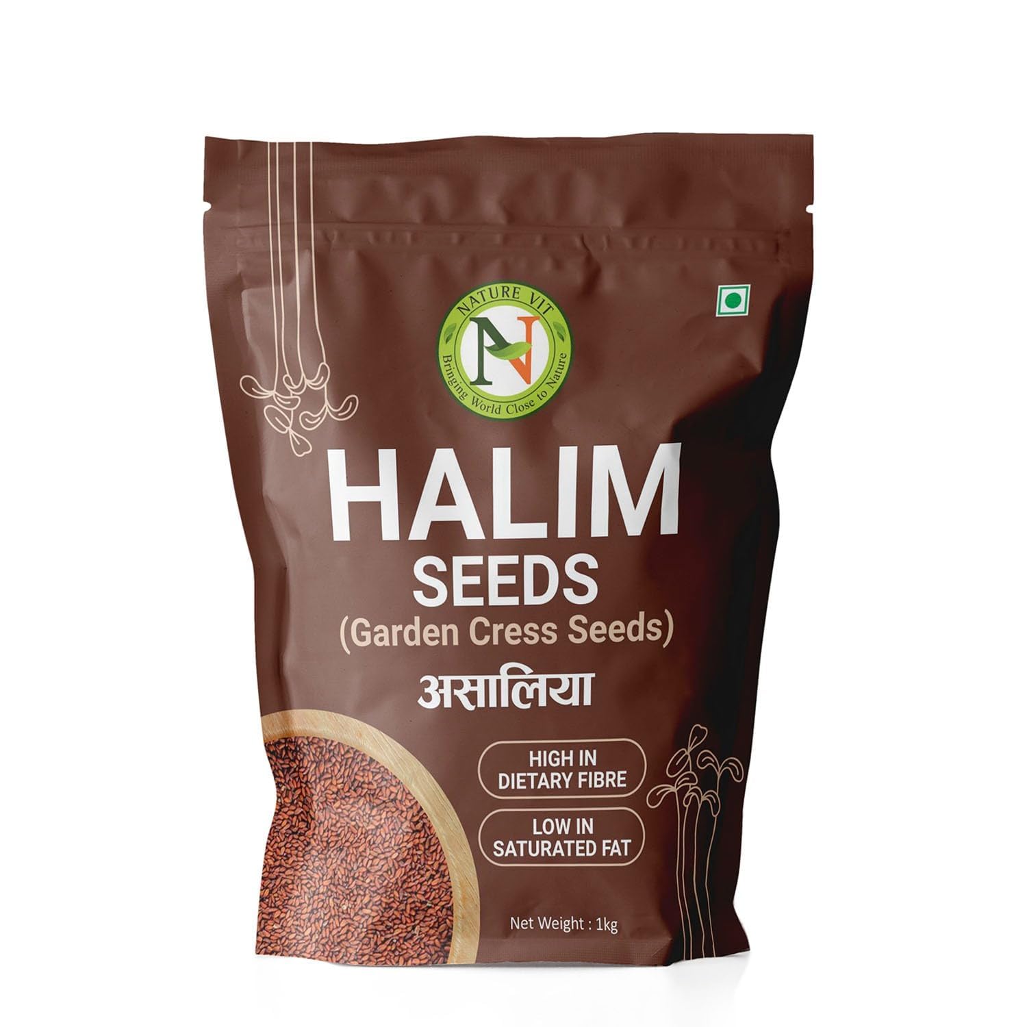 Nature Vit Halim Seeds 5 Kg | Aliv/Garden Cress Seeds | Rich In Iron, Fiber & Omega-3 | Natural Immunity Booster-picture-23