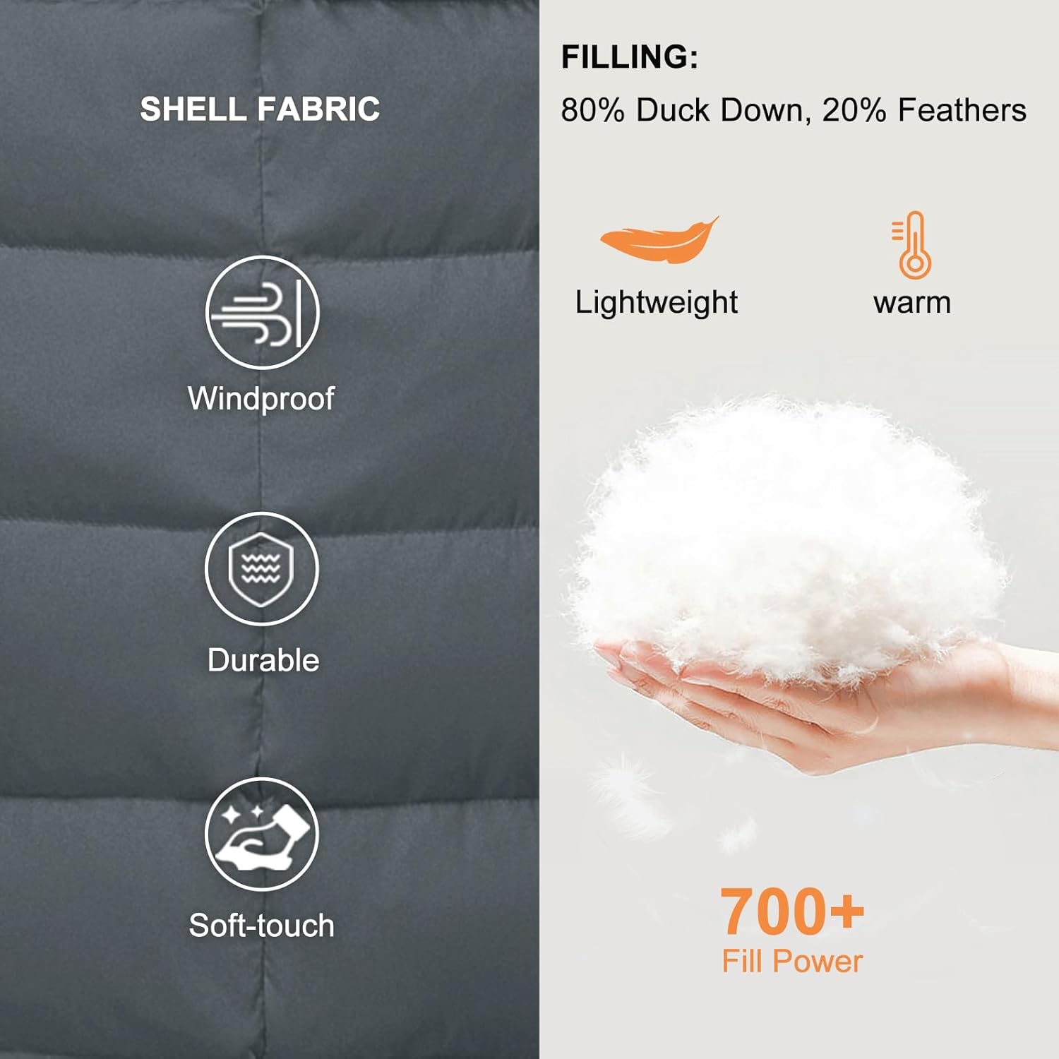 SLOW DOWN Women Winter Down Puffer Coat Warm Hooded Mid-Length Down Jacket for Women with Faux Fur Trim Hood and Pile Collar - Image 4