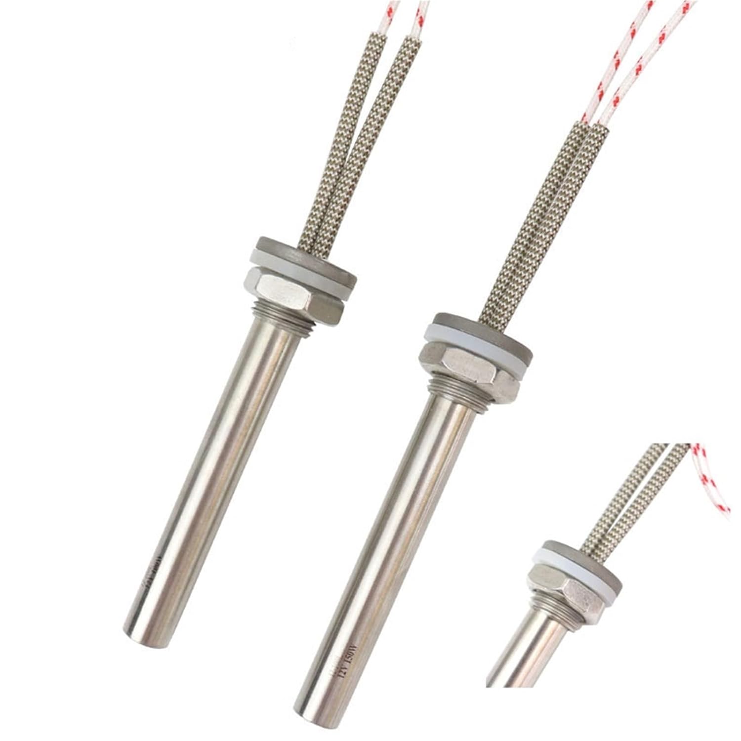 12V 150W Cartridge Heater Stainless Steel Electric Immersion Water Element 1Pcs