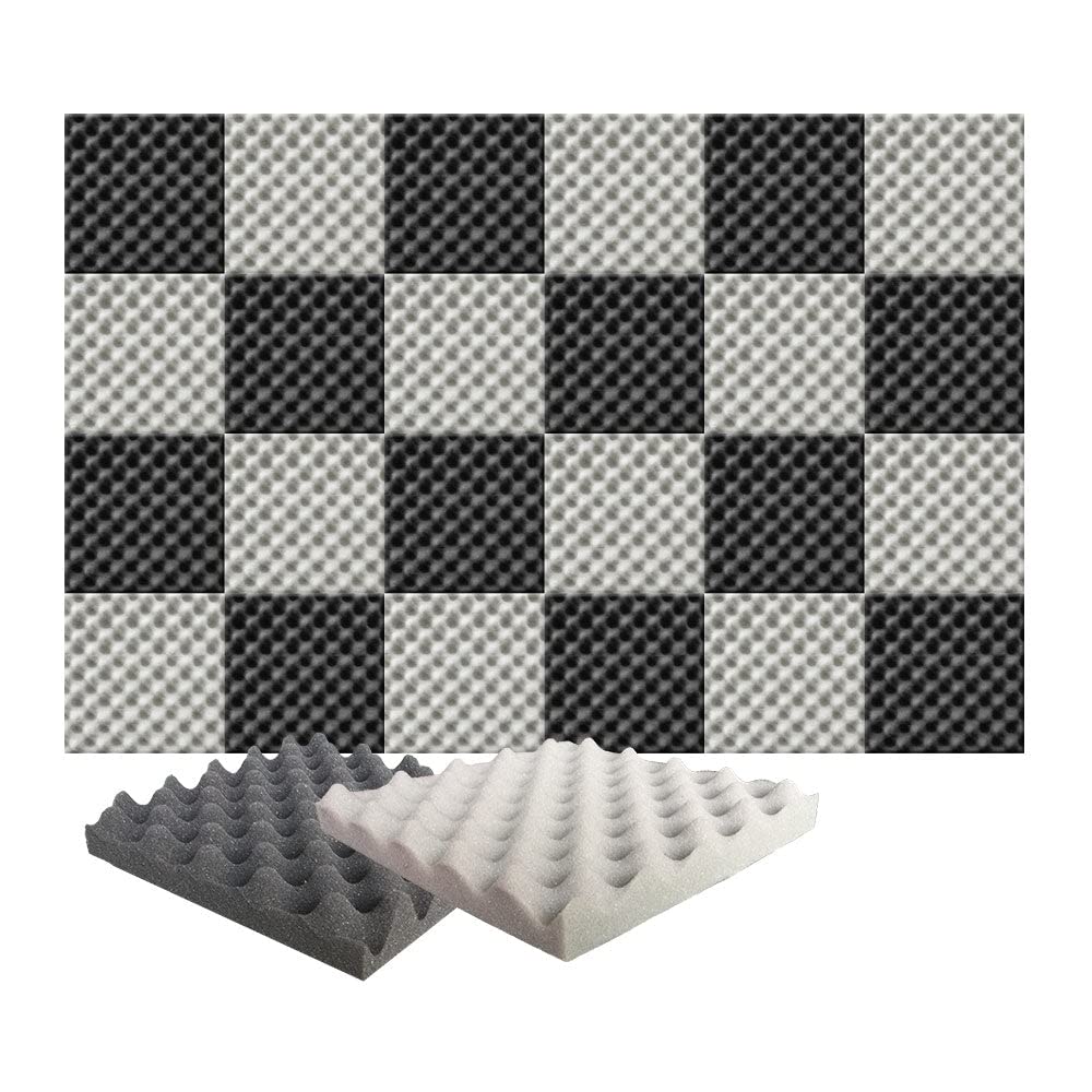 Arrowzoom Pannelli Fonoassorbenti Schiuma 25x25x3cm Grigio